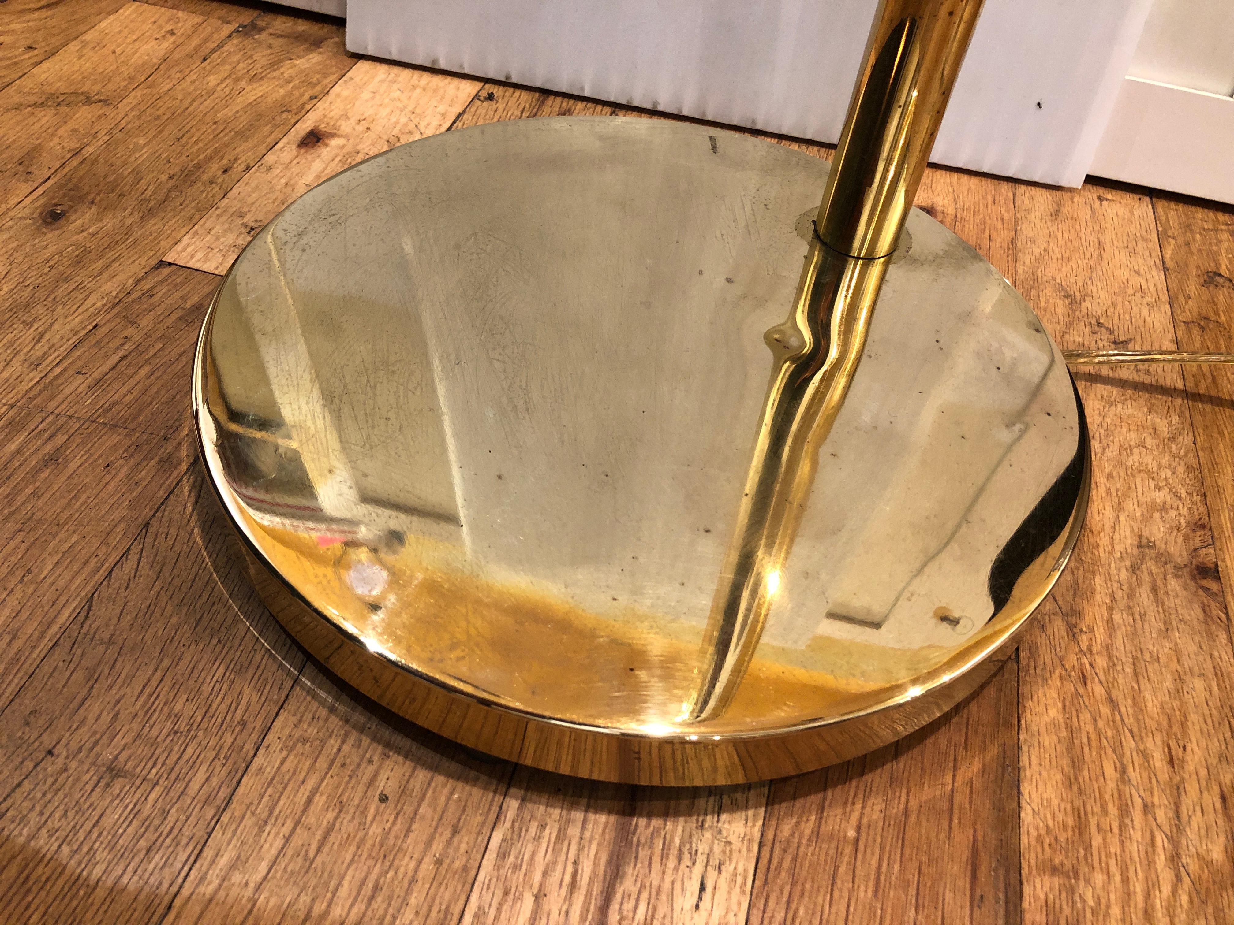 20th Century Brass Polished Multidirectional Pharmacy Floor Lamp by Koch & Lowy