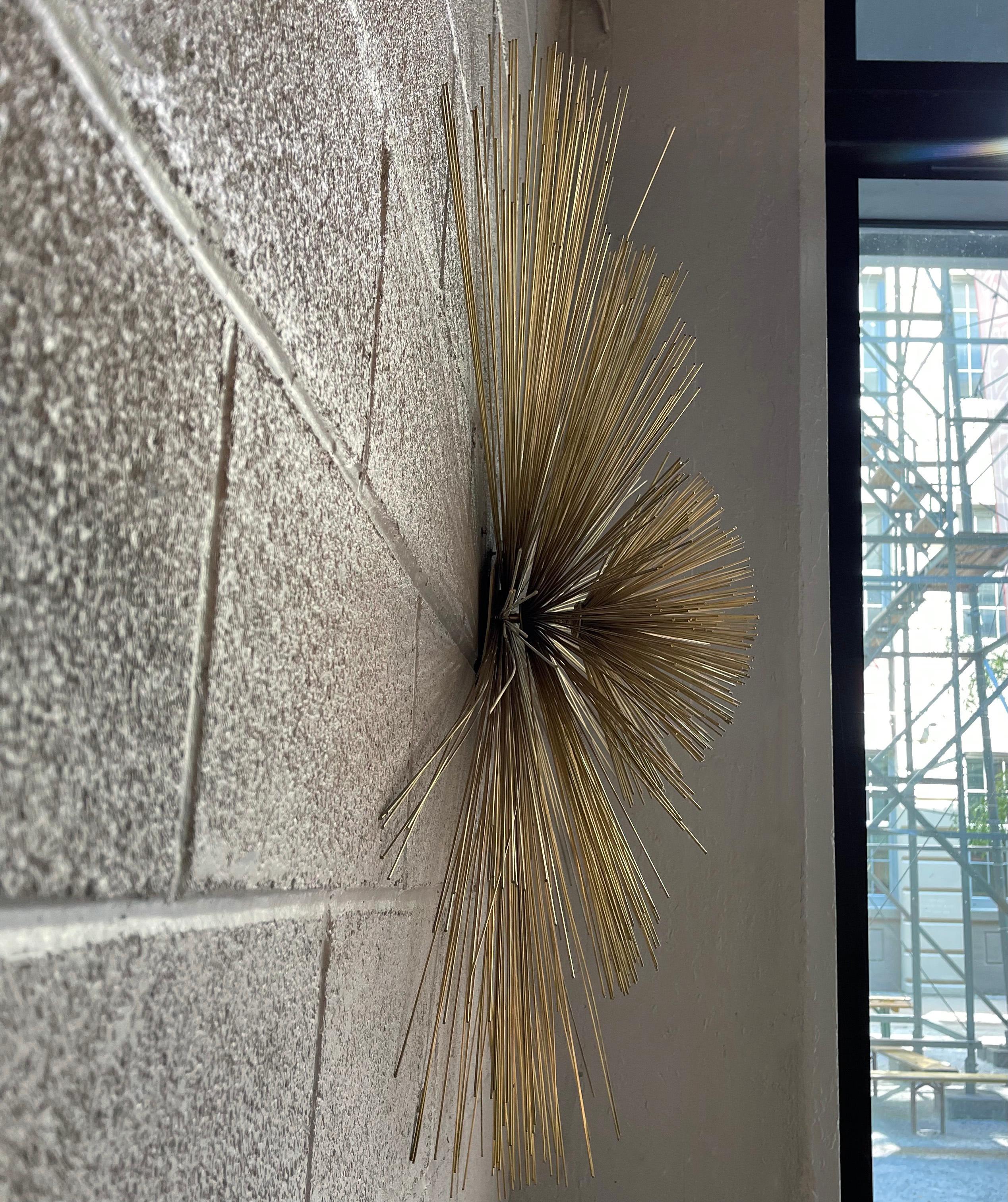 20th Century Brass Pom Pom Wall Sculpture by Curtis Jere