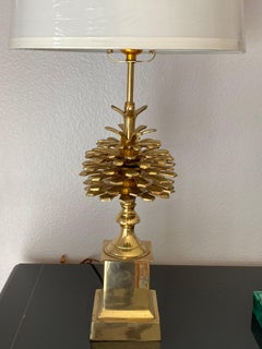 Brass "Pomme de Pin" Pinecone Lamp