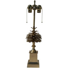Pommes de Pin" en laiton Lampe