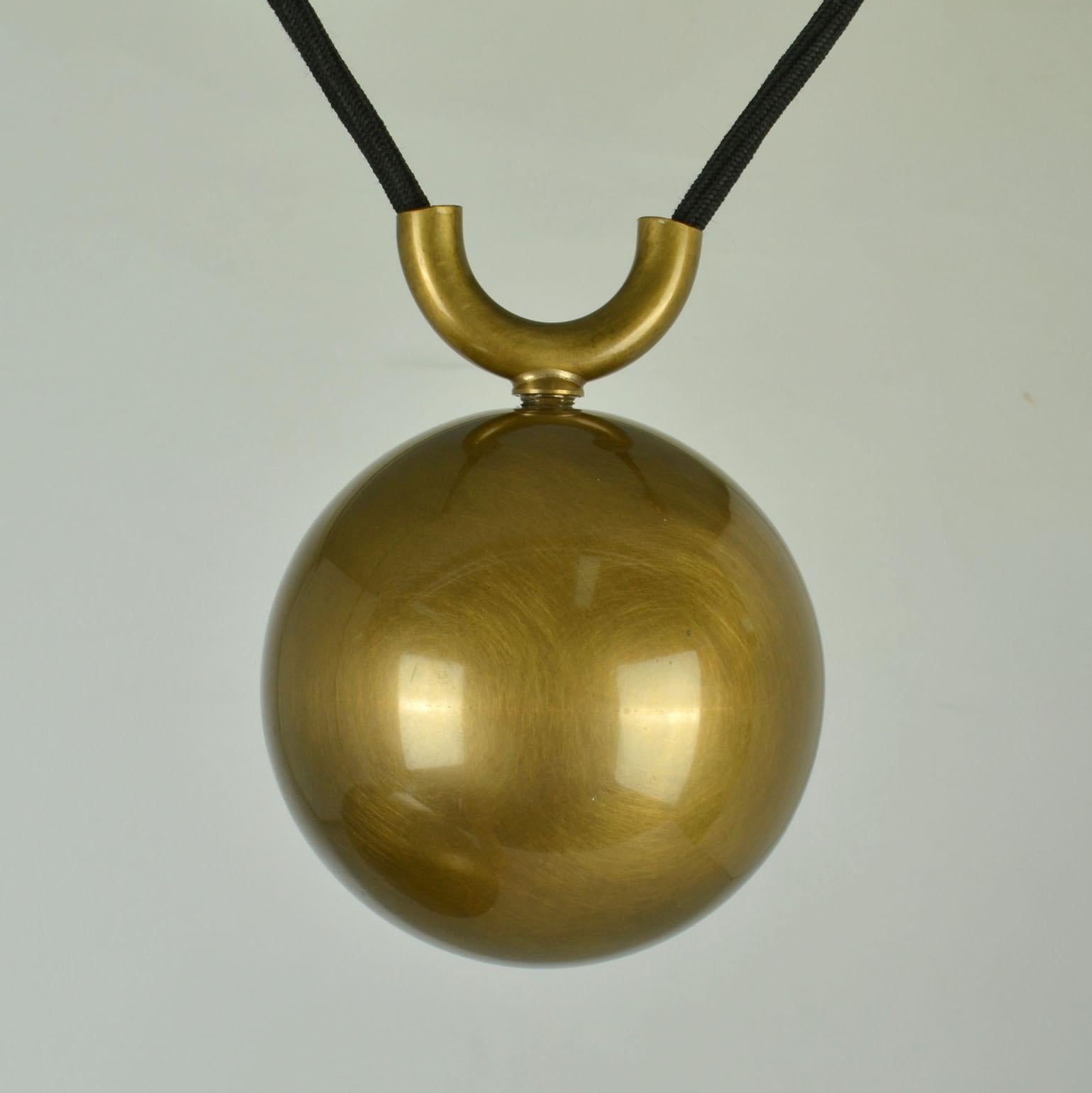 Mid-20th Century Brass 'Posa' Pendant Side Counter Weight by Florian Schulz For Sale