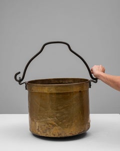 19th Century French Brass Serving Bowl - Antique Functional Design