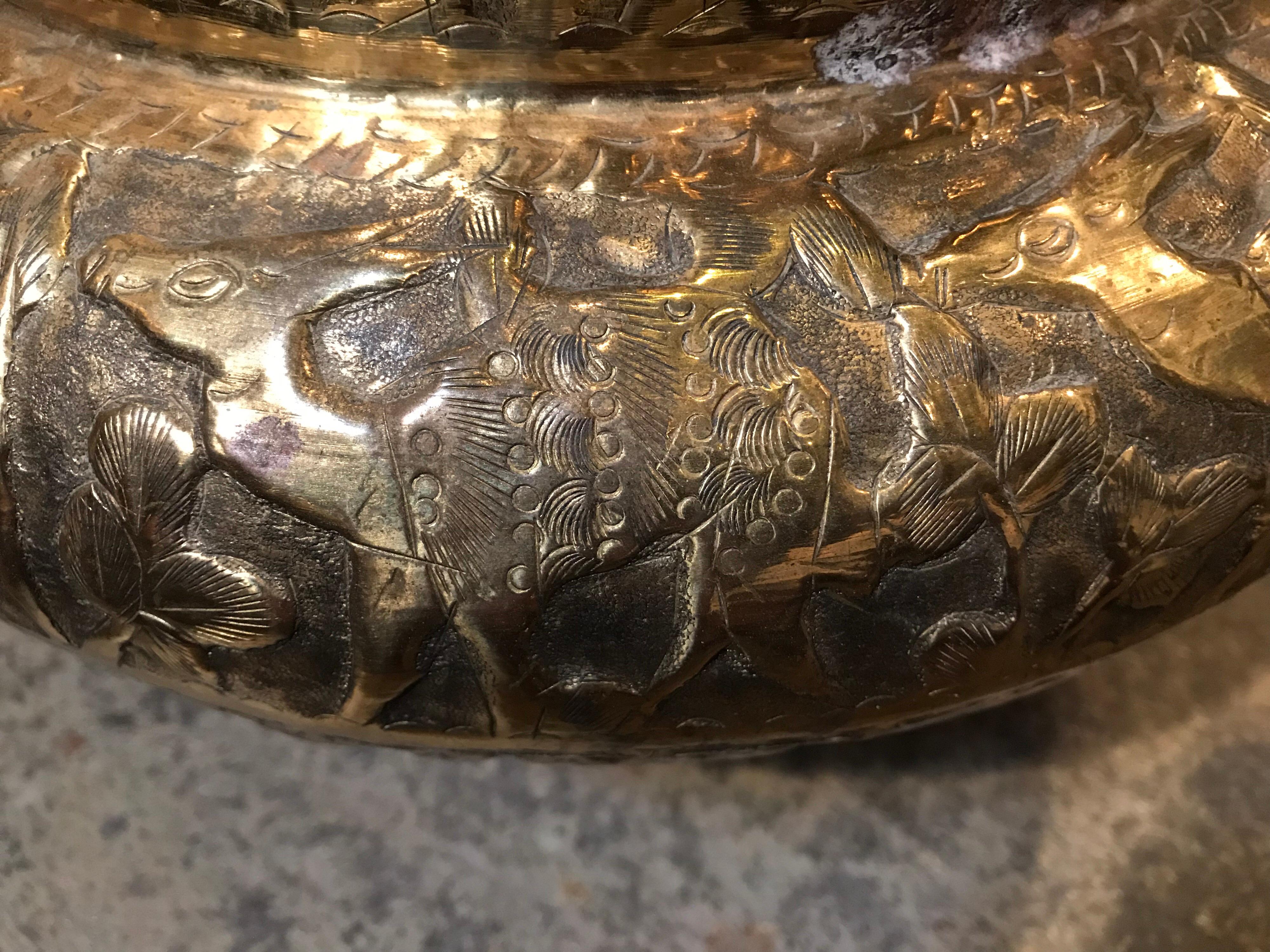 20th Century Brass Pot