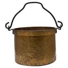 19th Century French Brass Serving Bowl - Antique Functional Design