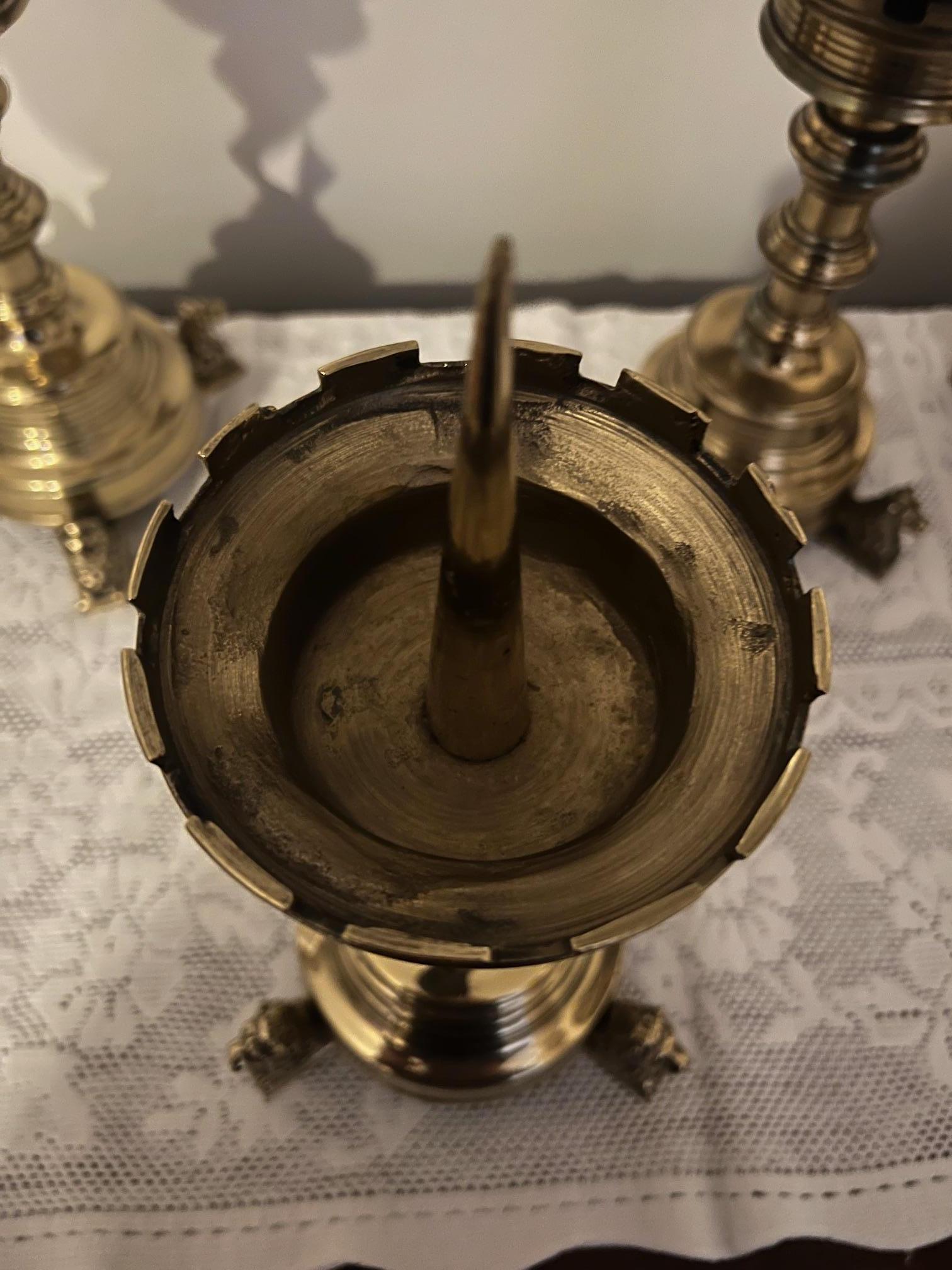Candelieri Pricket in ottone (set di 4) in vendita 1