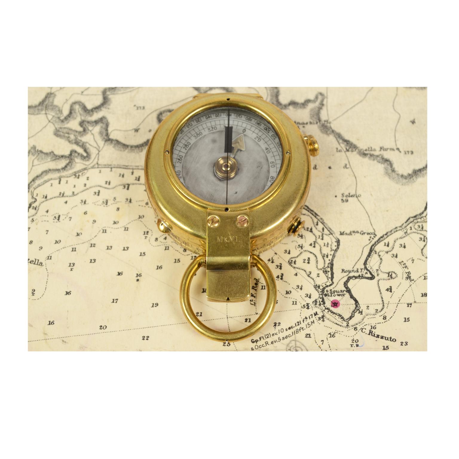 Brass Prismatic Bearing Compass, 1918 5