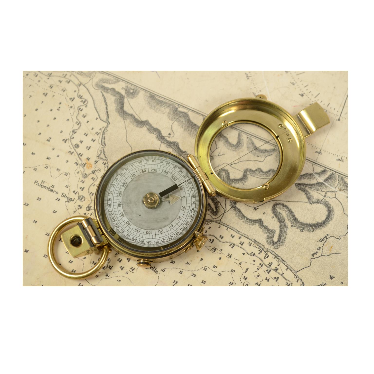 Brass Prismatic Bearing Compass, 1918 1