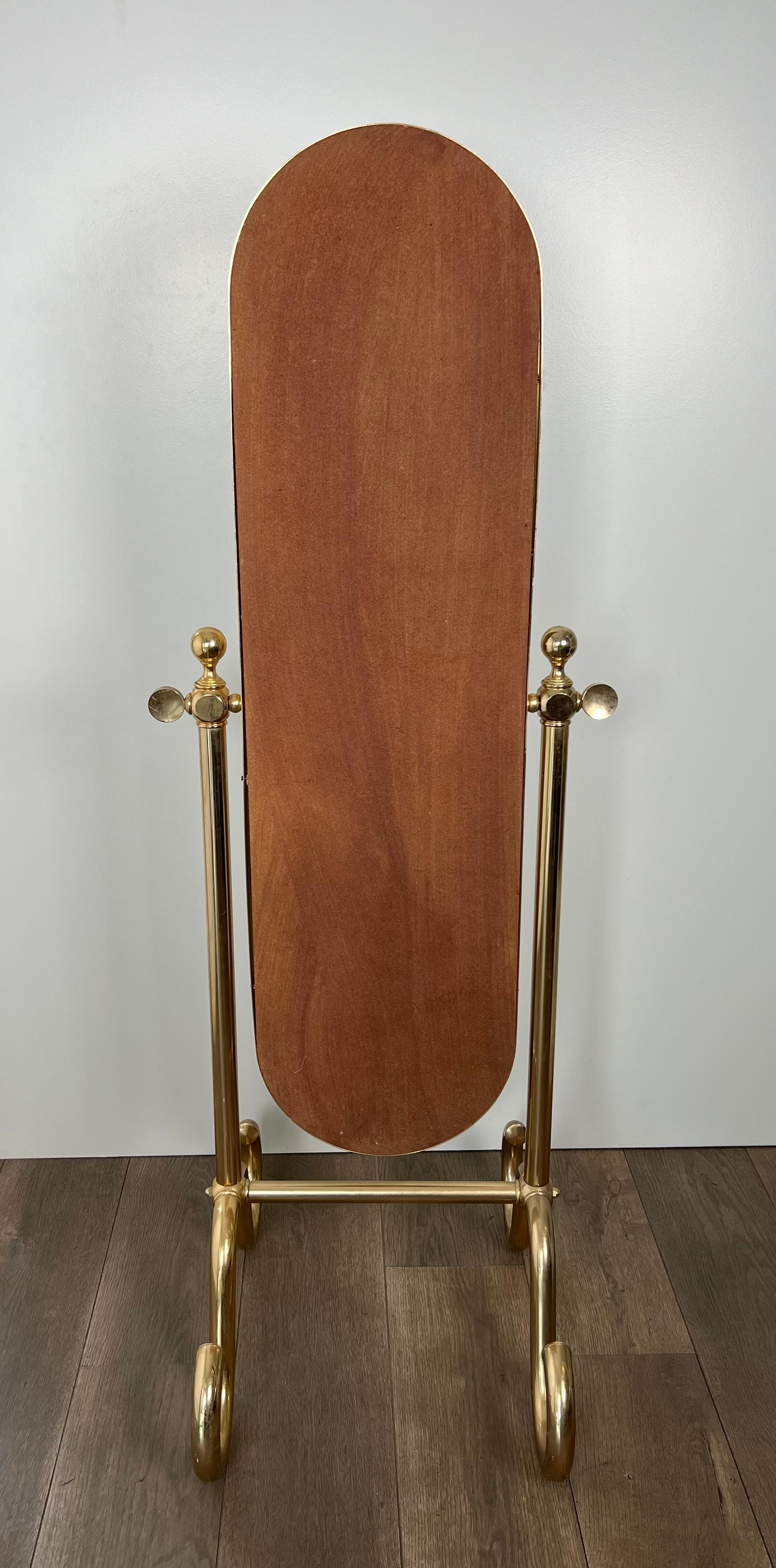 Specchio Psiche in ottone in vendita 4