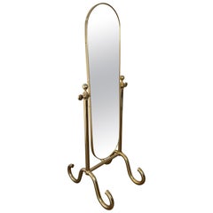 Miroir Psyché en laiton