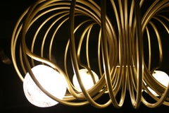 Brass "Pulsar Completo" Chandelier