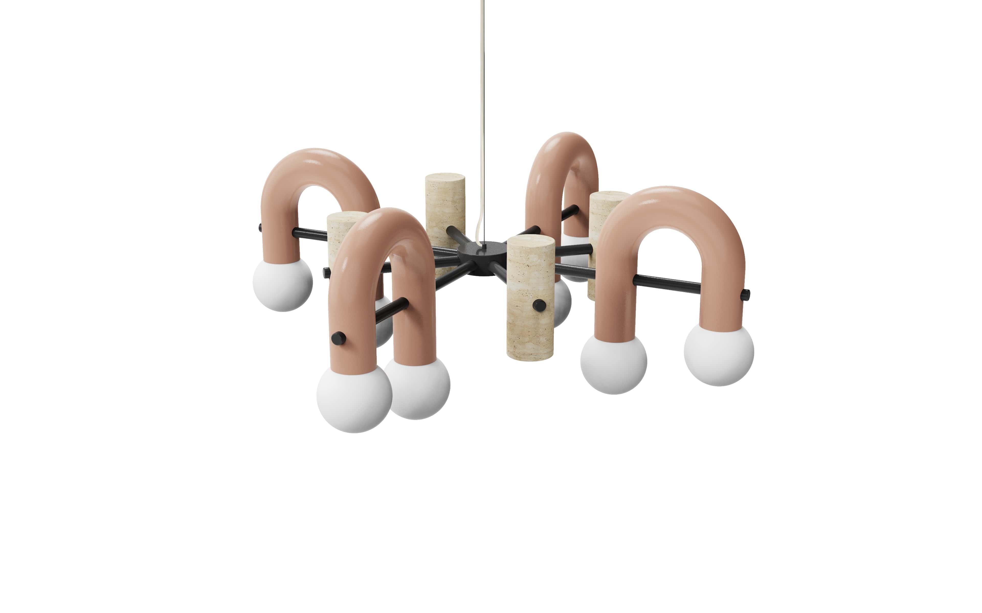 Modern Brass Pyppe Suspension Lamp 100 by Dooq