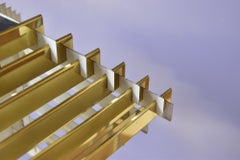 Brass pyramid Hans Følsgaard Pendant Lamp Made in Denmark