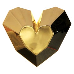 Brass Queen Heart Wall Lamp by Royal Stranger