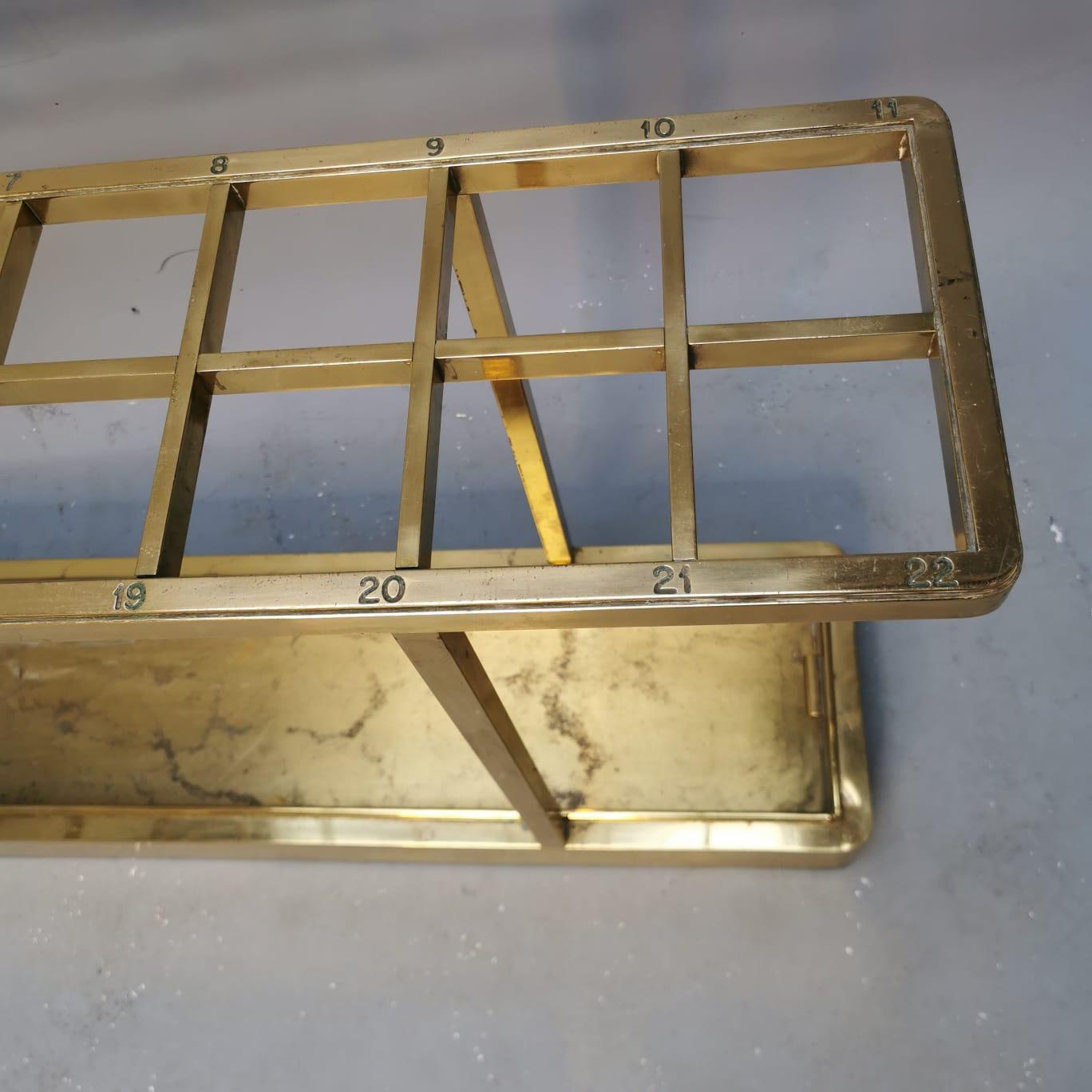 Late 20th Century Brass Rack  For Sale