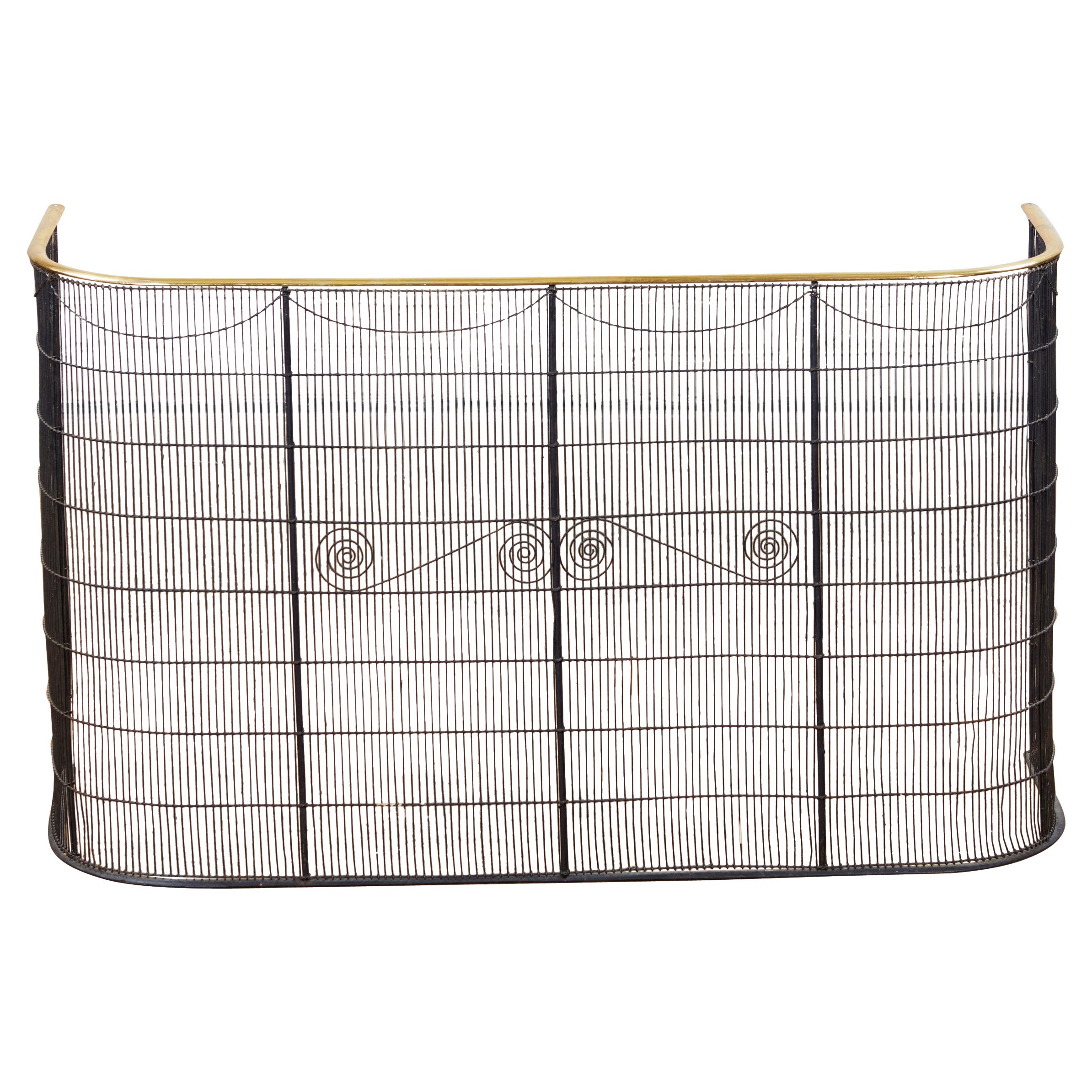 Brass Railed Swag Decorated Nursery Guard