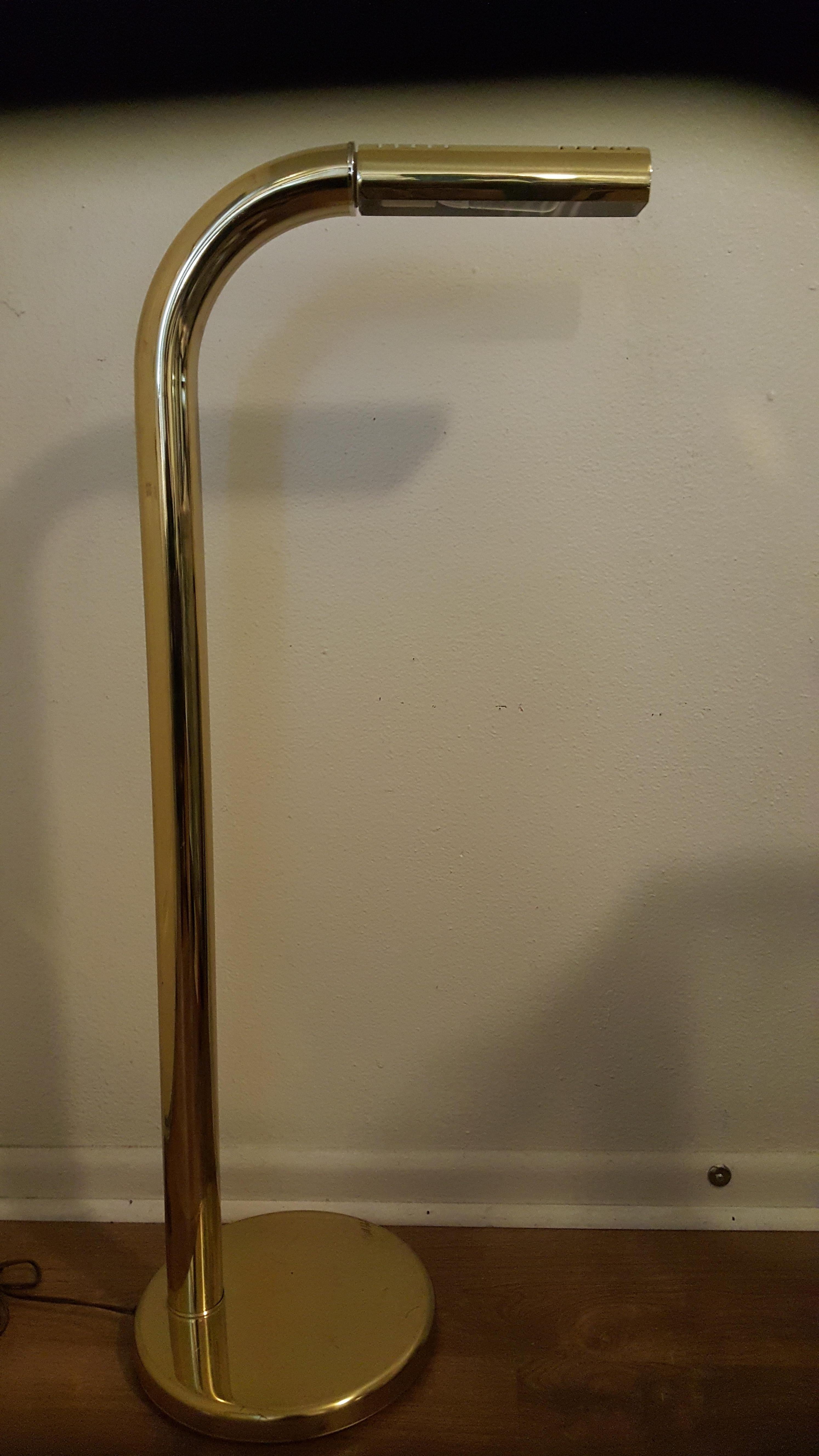 20th Century Brass Rainbow Floor Lamp For Sale