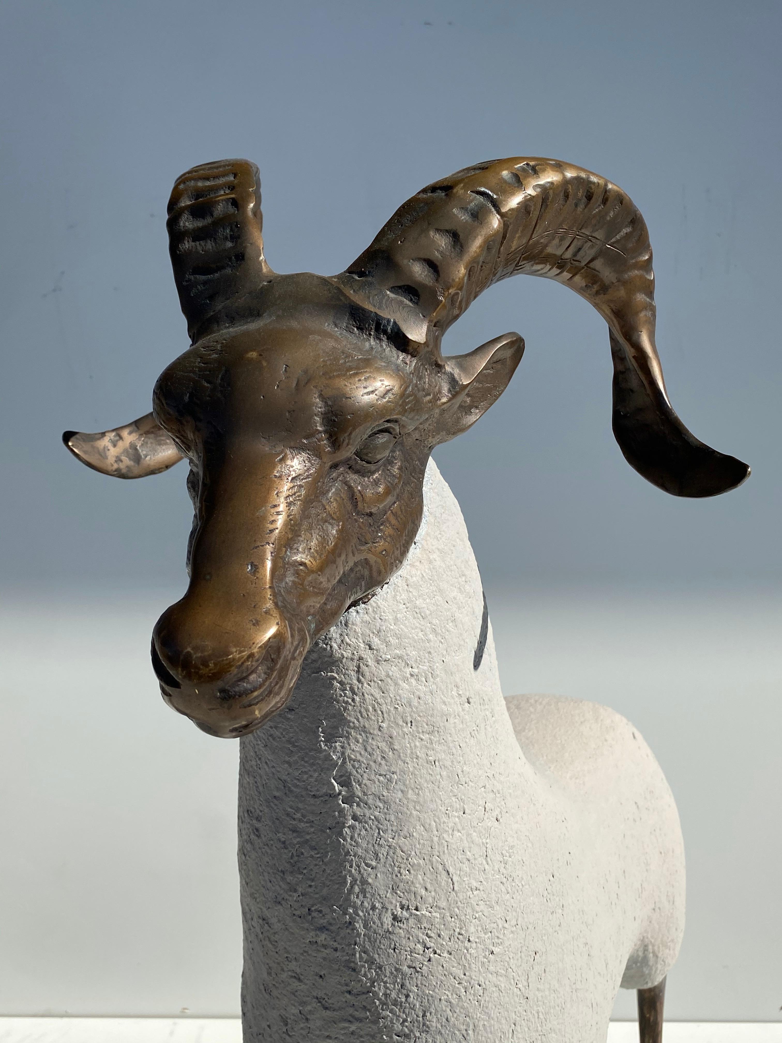 Brass Ram / Sheep Sculpture 5