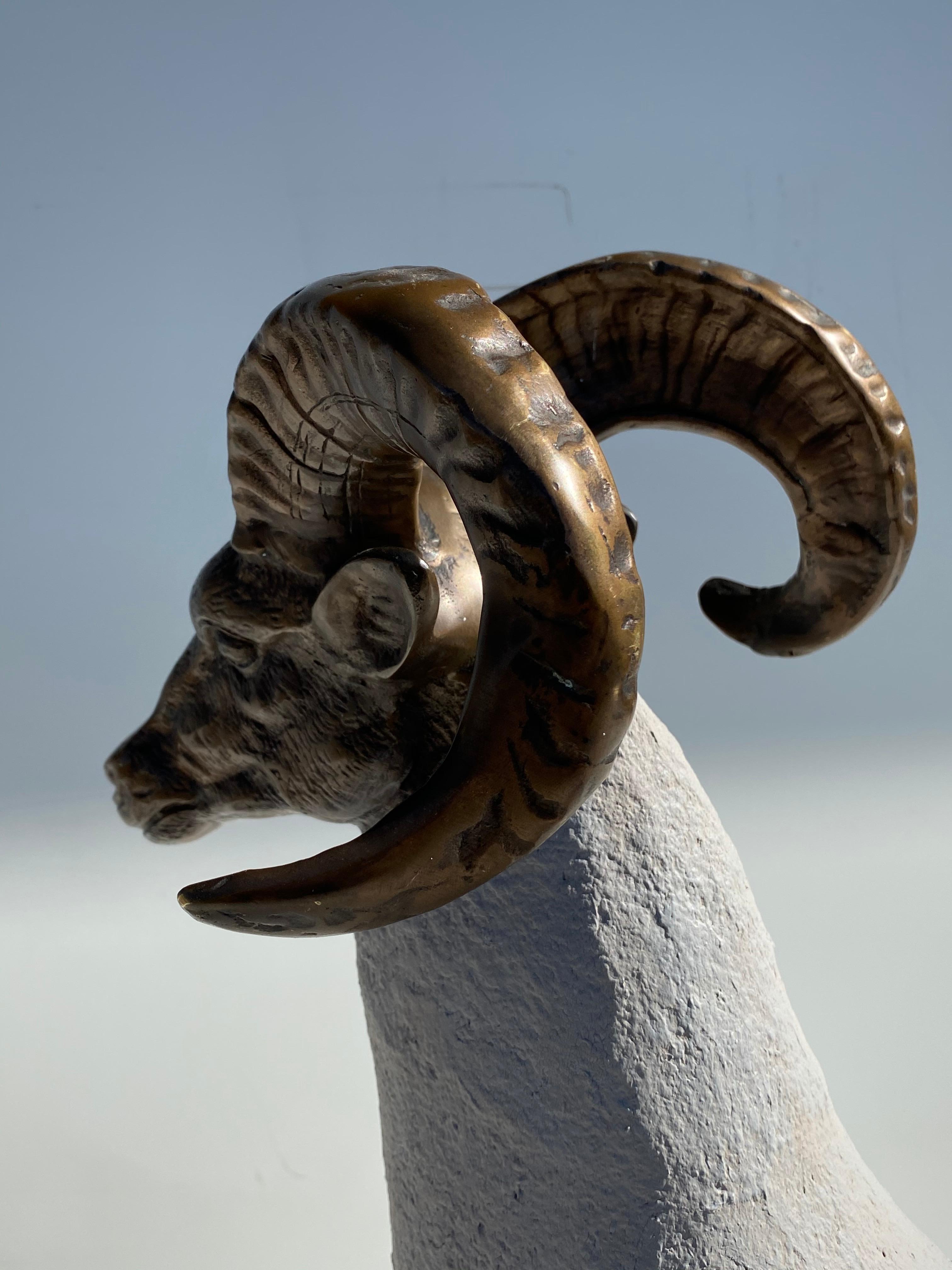 Brass Ram / Sheep Sculpture 6