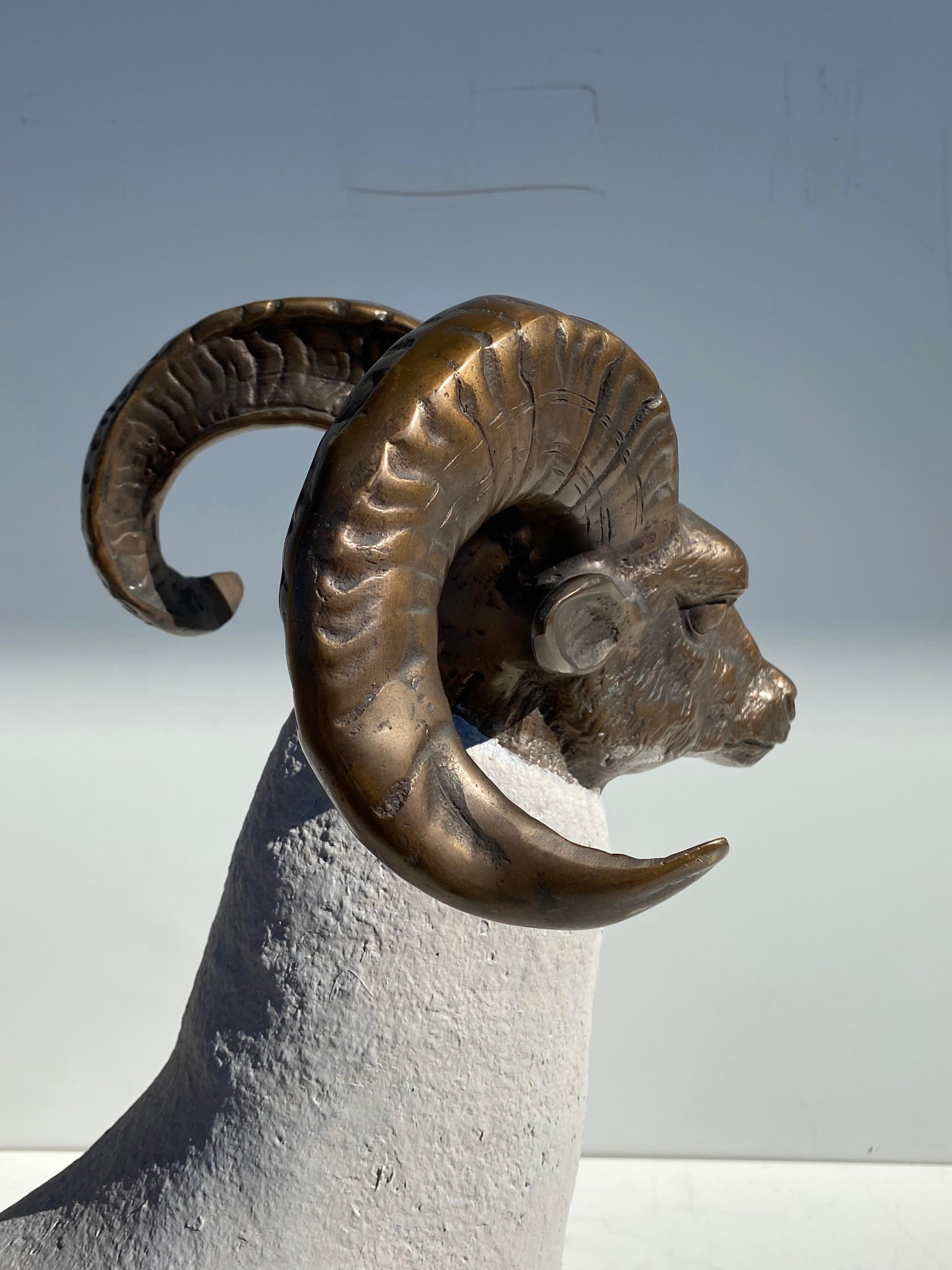 Brass Ram / Sheep Sculpture 7