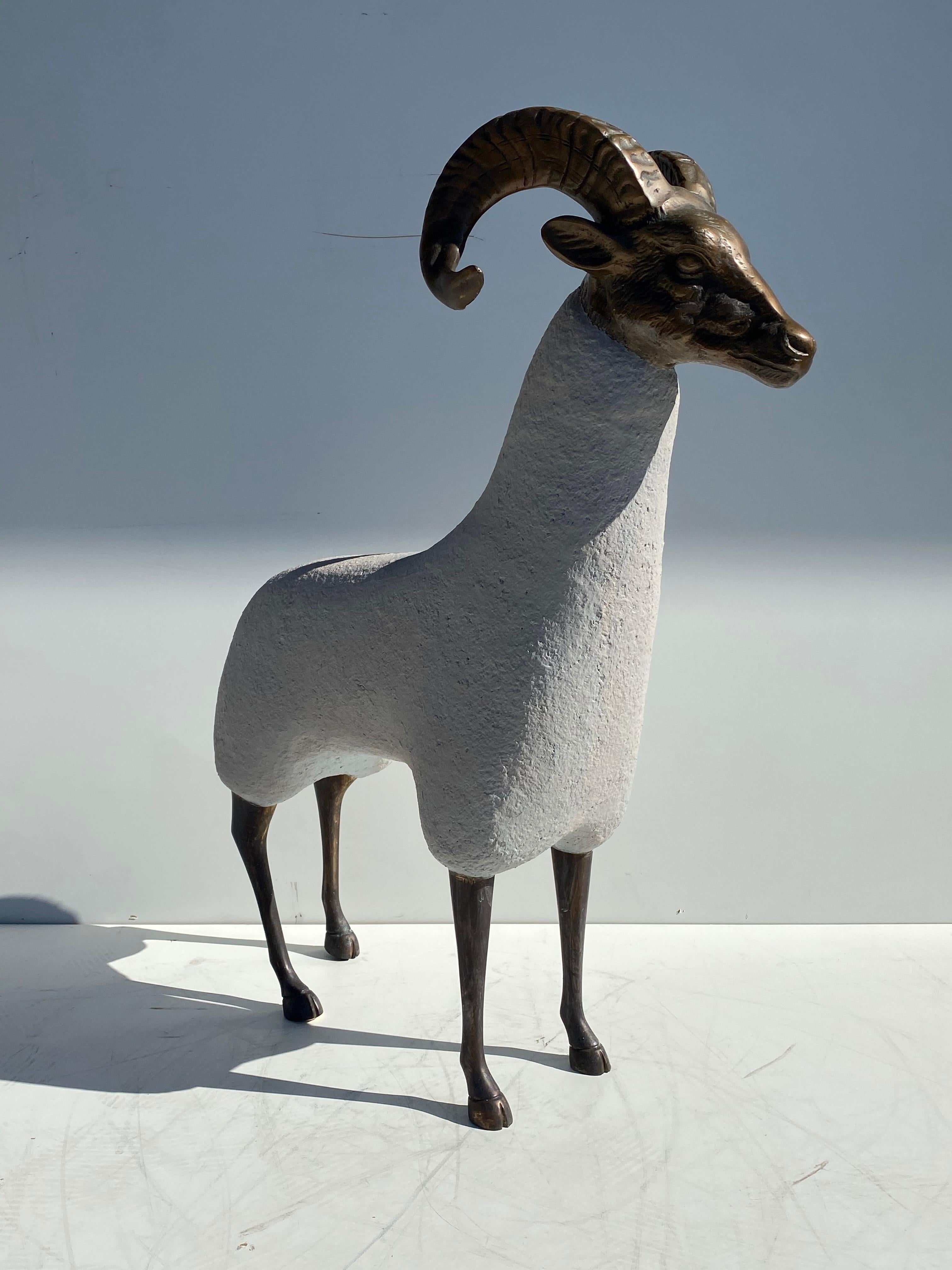 Brass Ram / Sheep Sculpture 1