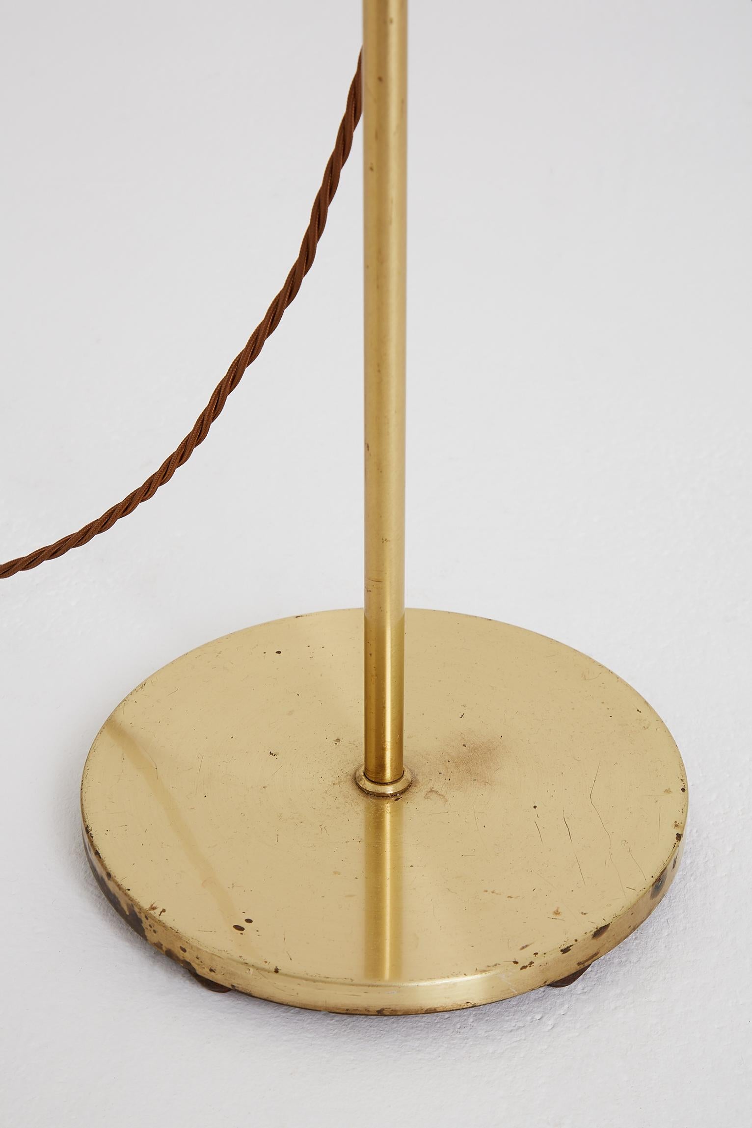 Brass Reading Floor Lamp by Falkenbergs Belysning 4