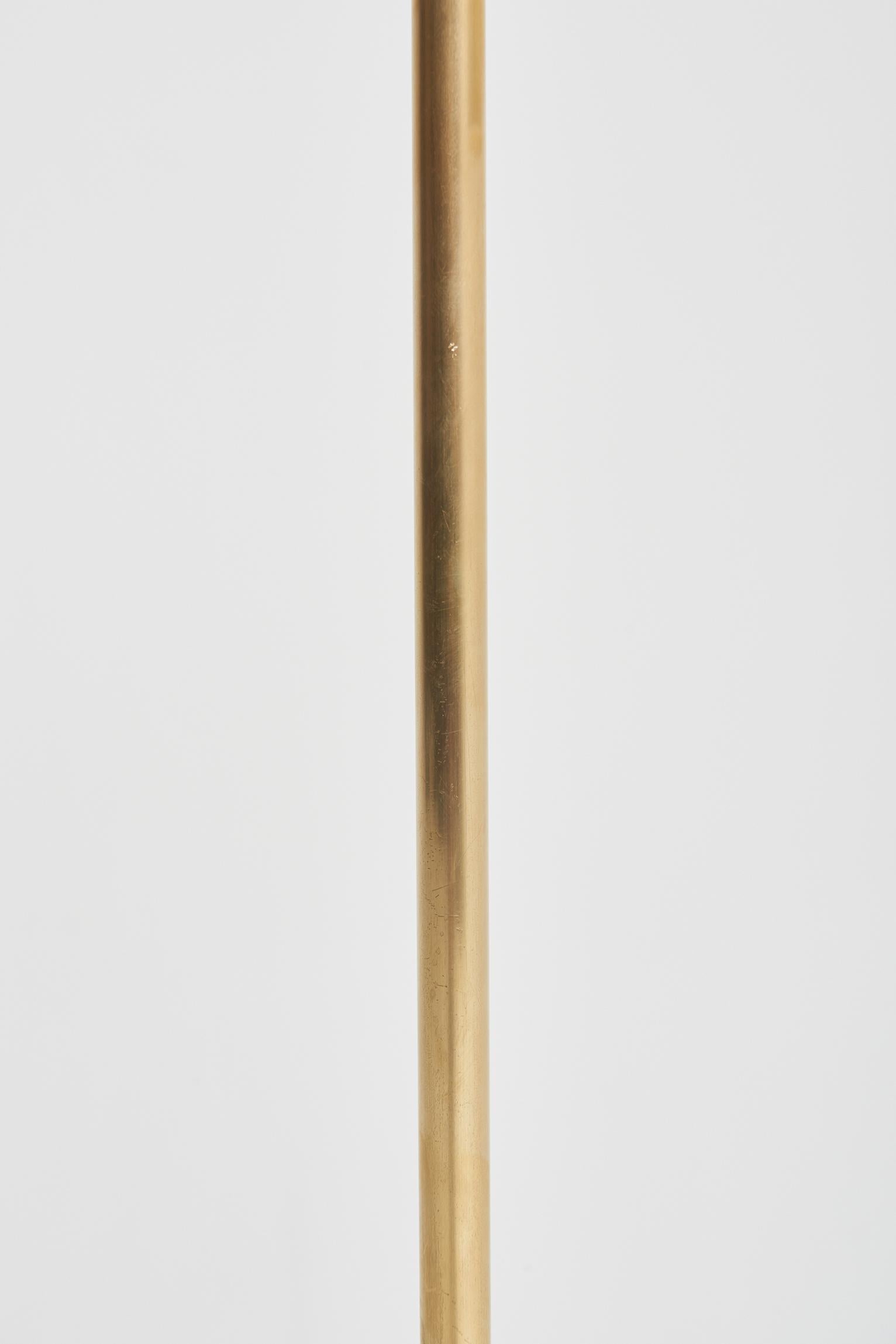 Brass Reading Floor Lamp by Hans Bergström 1