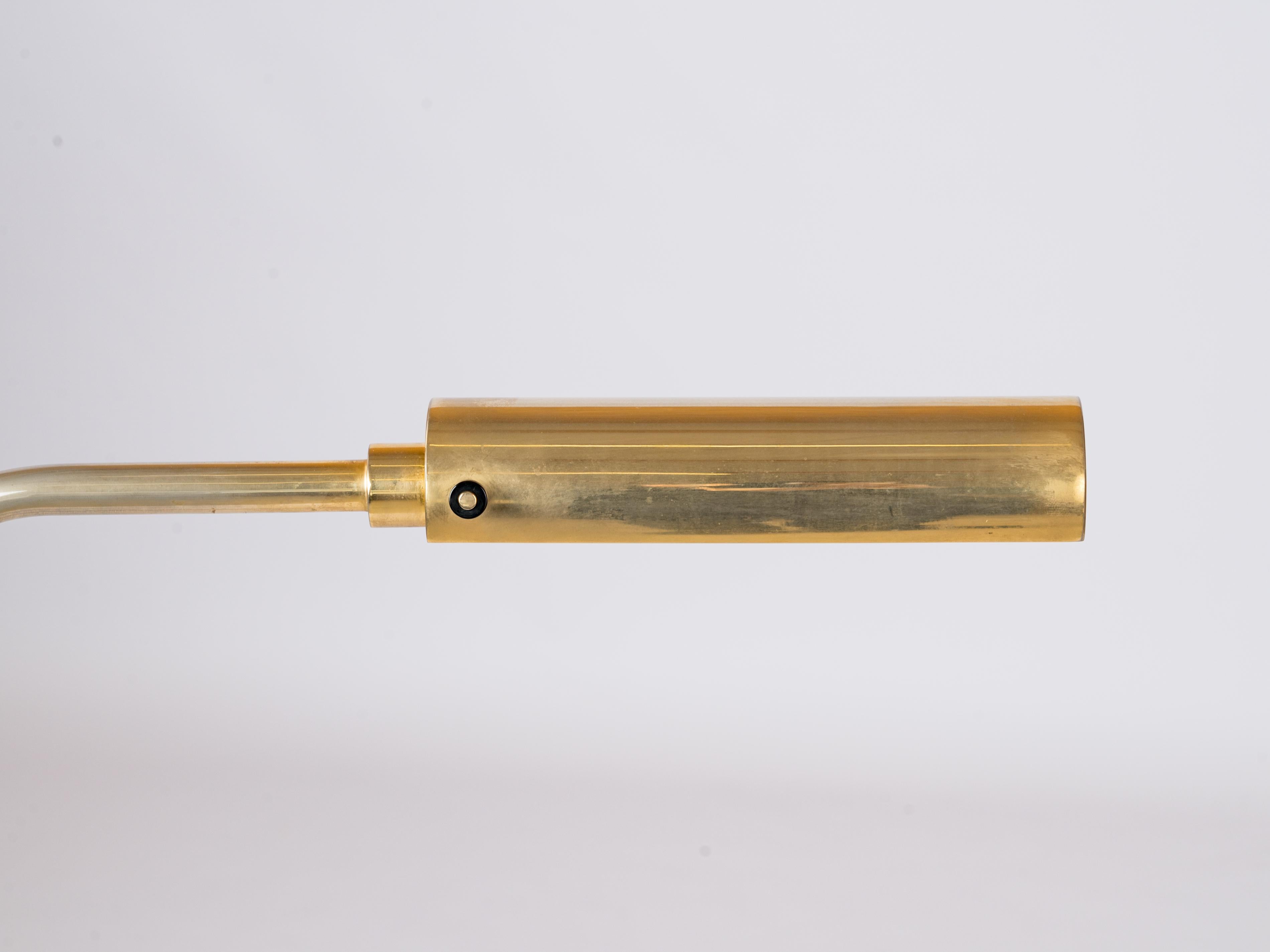 Late 20th Century Brass Reading Lamp by Manufactor for Christian Liaigre - France 1980's