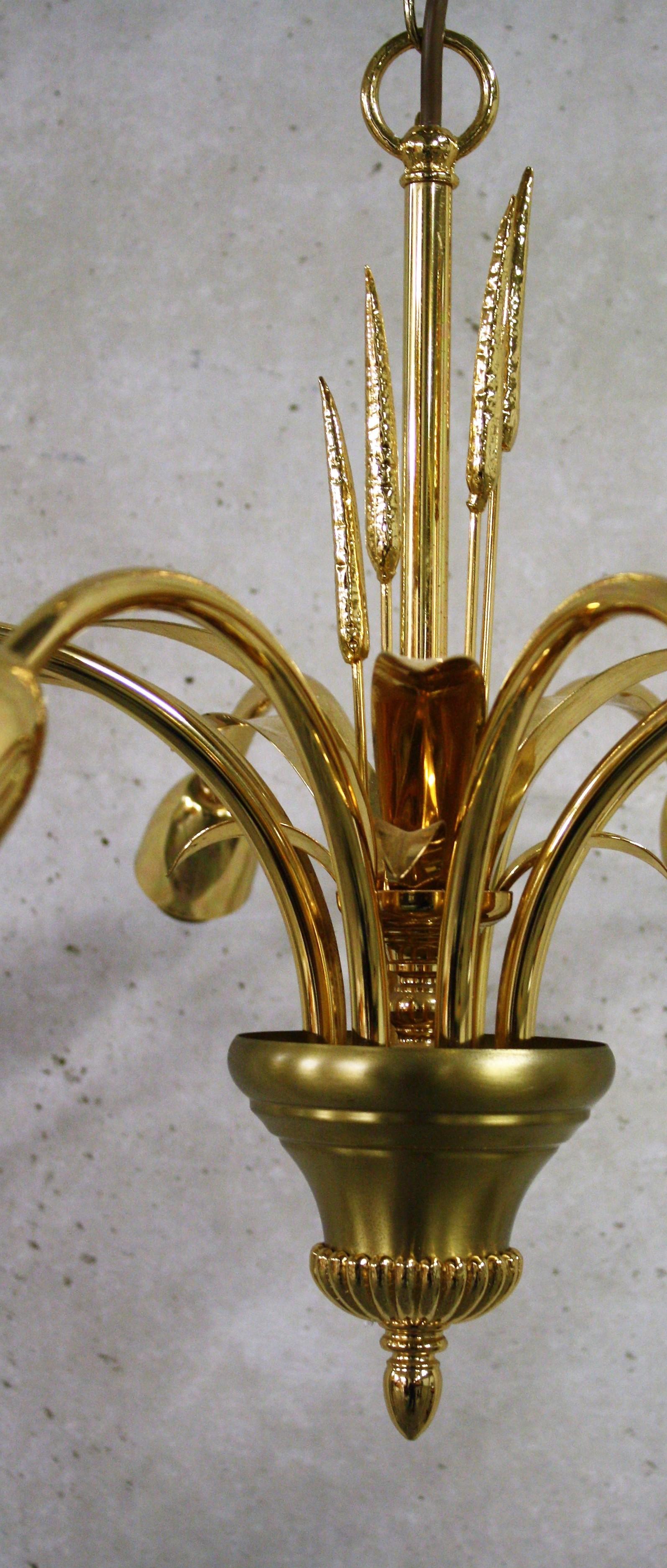 Brass Regency Chandelier in the Style of Maison Jansen, Belgium 3
