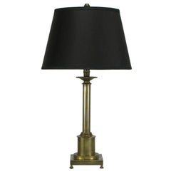Brass Regency Style Footed Table Lamp