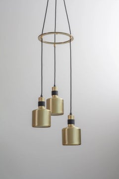 Lampe à grappe en laiton, modèle 3 de Bert Frank
