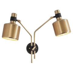 Brass Riddle Wall Lamp Double by Bert Frank