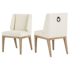 Brass Ring-Back Dining Chair Ft. Art Deco Inspired Silhouette By Jose Castro