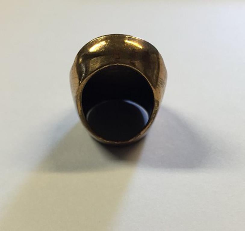 Modern Brass Ring Designed by Jane For Sale