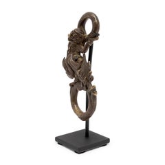 Bague de divinité courroucée en bronze, c. 1900