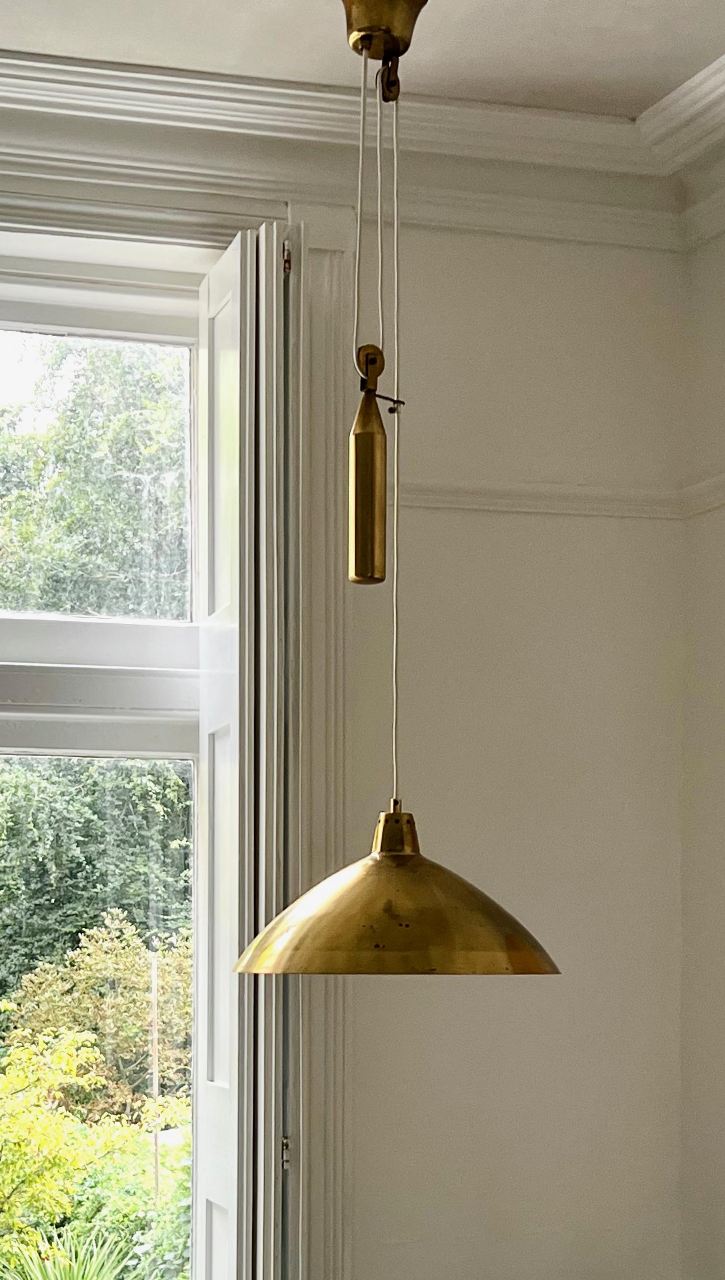 Brass Rise and Fall Light Produced by Itsu of Finland 4