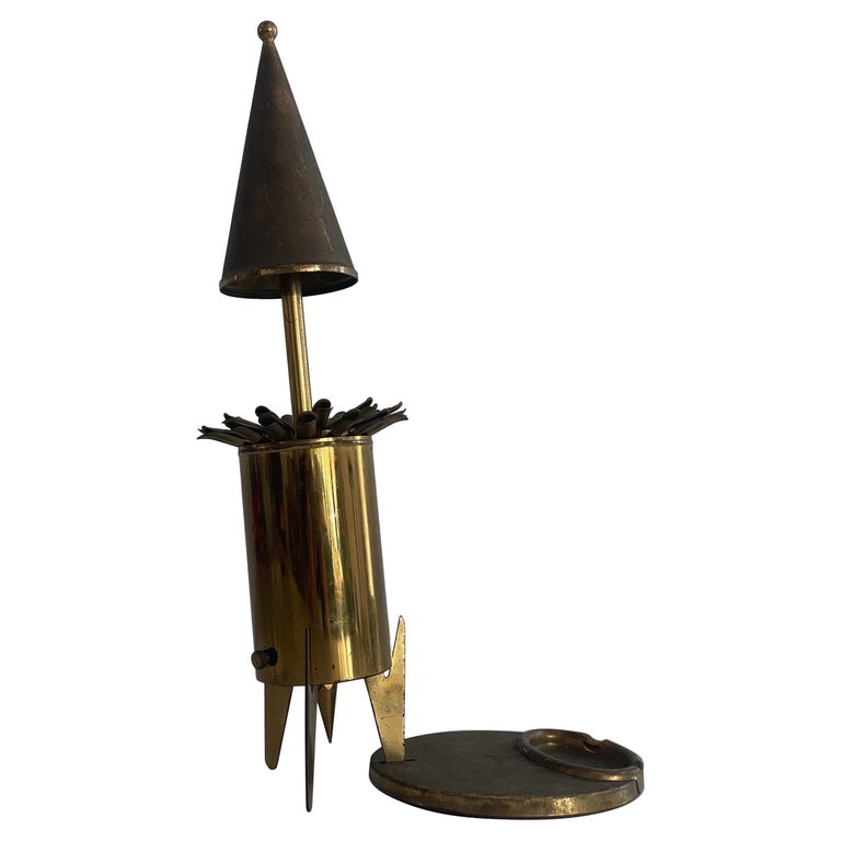 brevettato cigarette holder Italian Lipstick Makeup Music Box Vintage Italy, circa 1960 GAME BOX/CIGARETTE DISPENSER, stone &