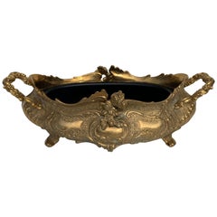 Brass Rococo Style Planter