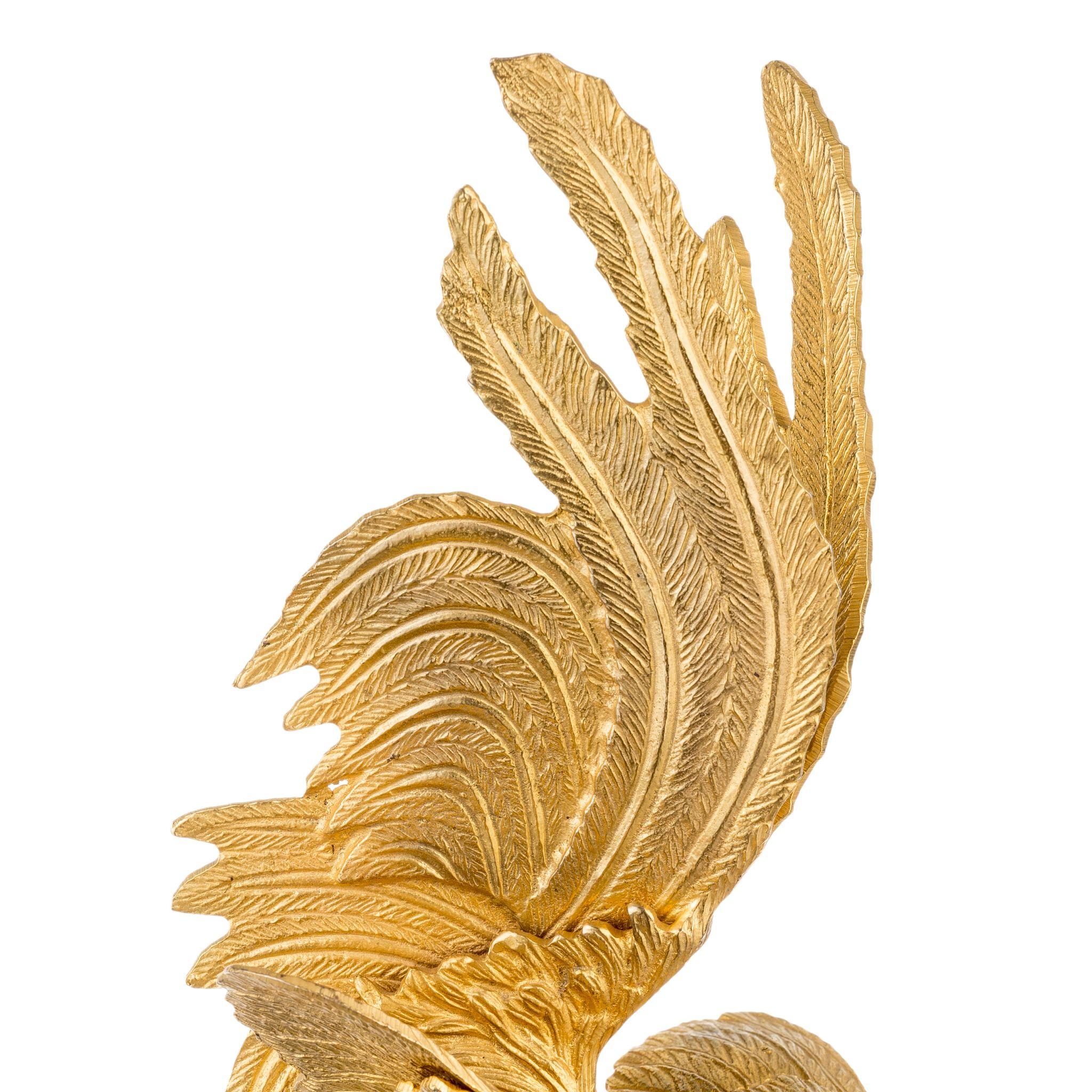 brass rooster figurine