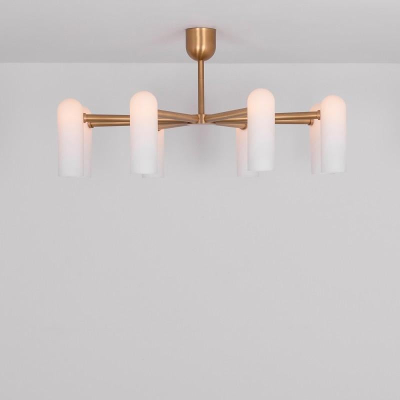 Moderne Lustre rond Odyssey en laiton MD par Schwung