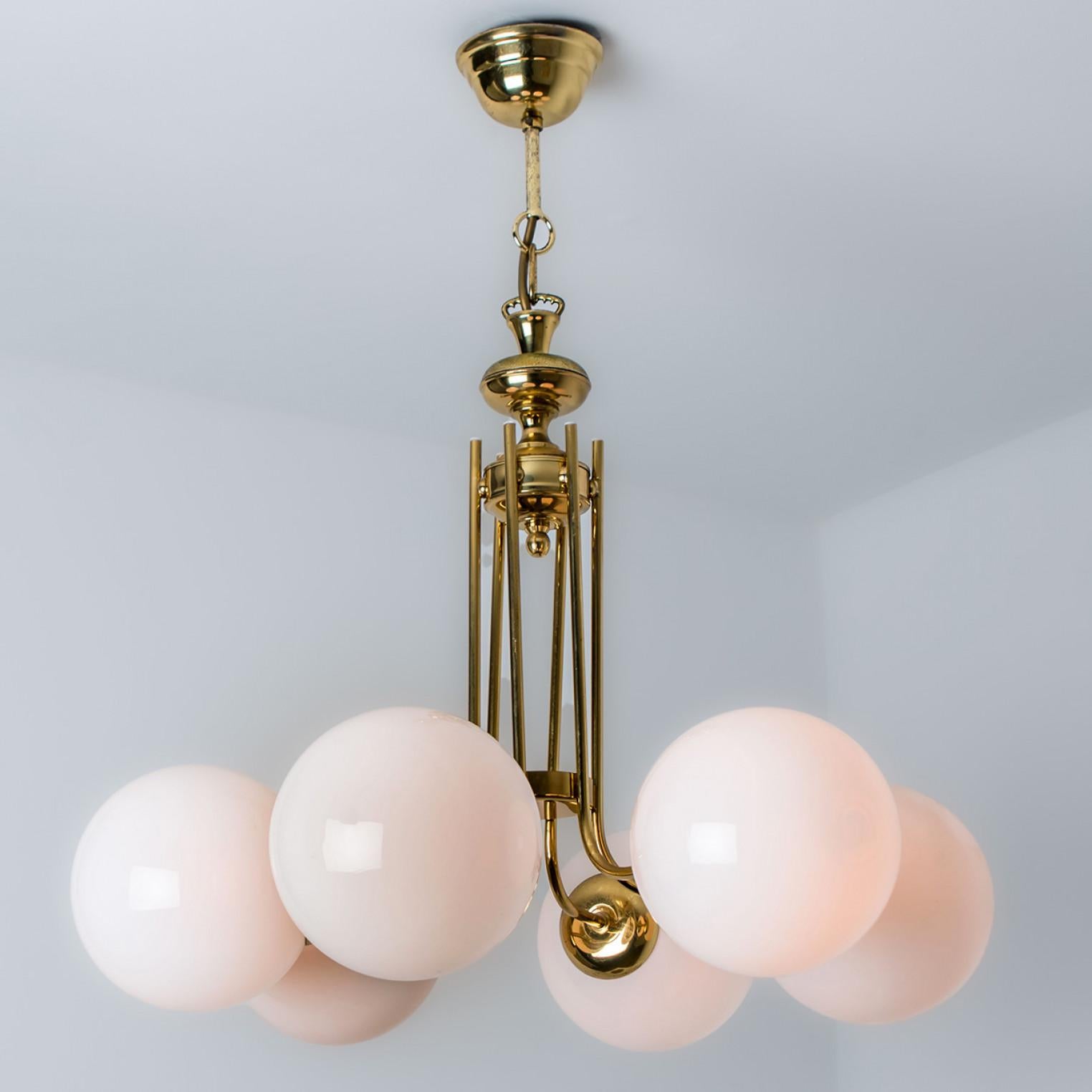 Altro Lampadario rotondo in ottone, Limburg, anni '70 in vendita