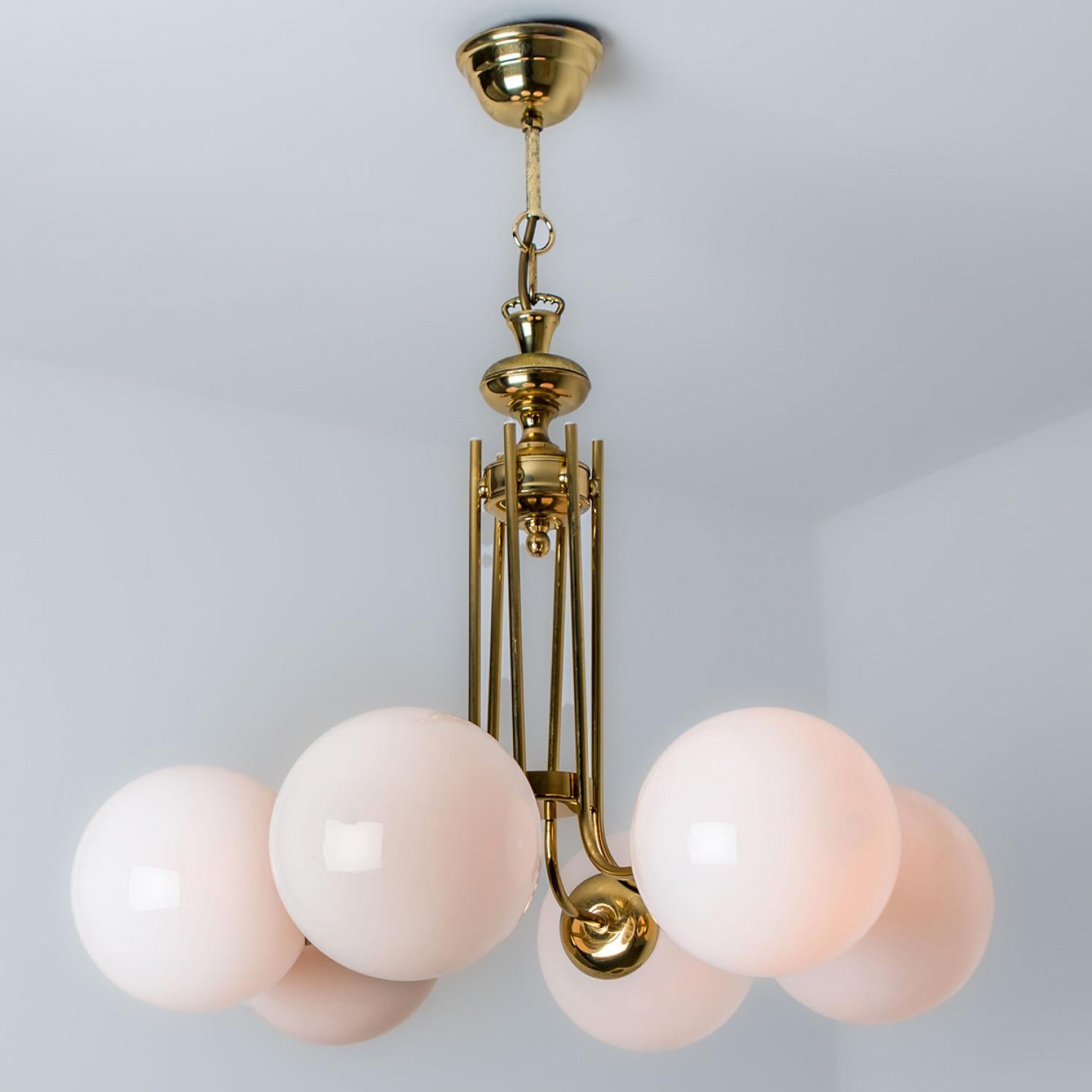 Altro Lampadario rotondo in ottone, Limburg, anni '70 in vendita