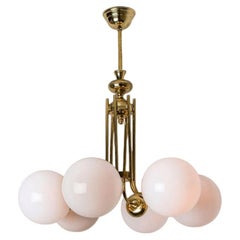 Brass Round Chandelier, Limburg, 1970s