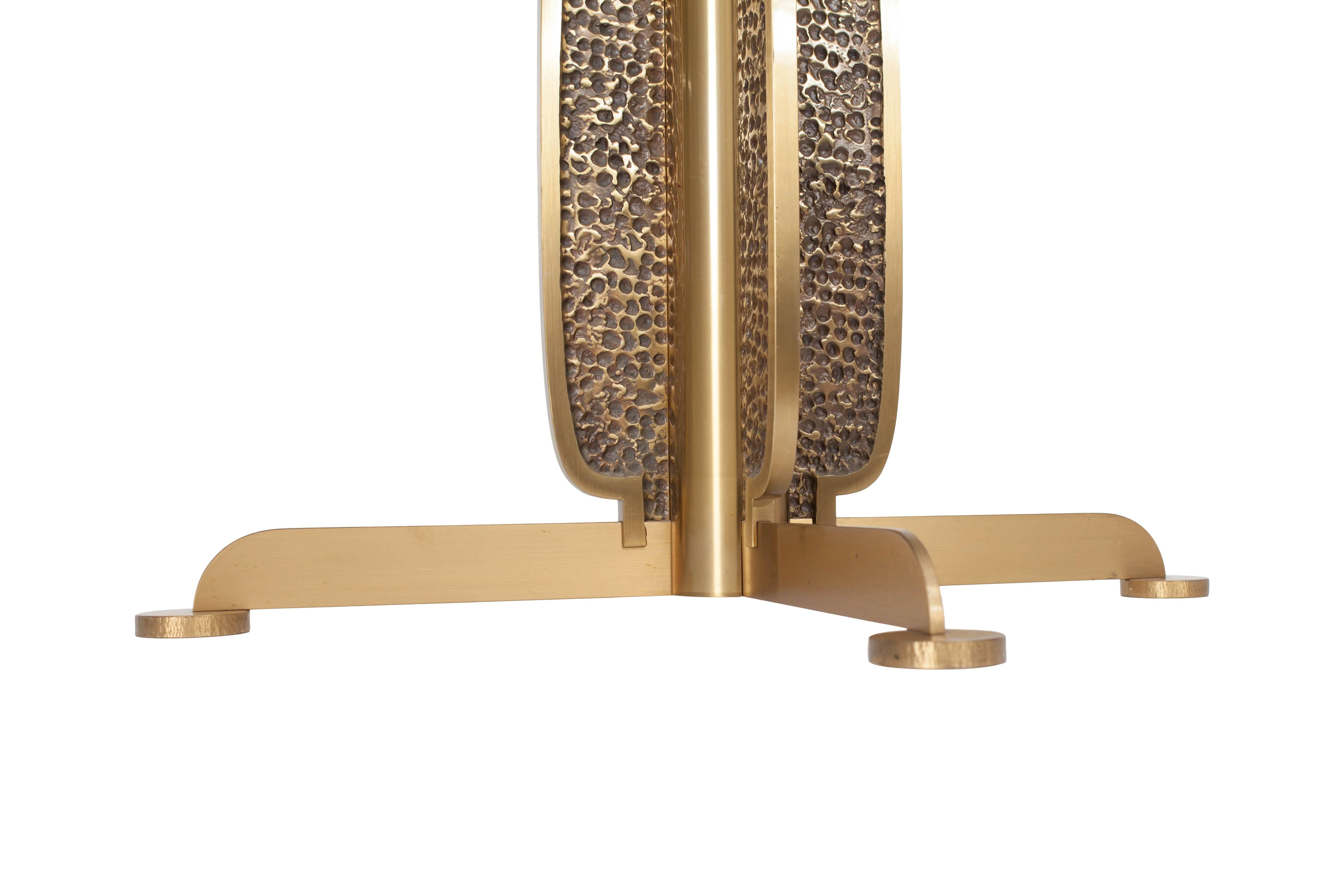 Brass Round Dining Table by Luciano Frigerio, Italy, 1970s 4