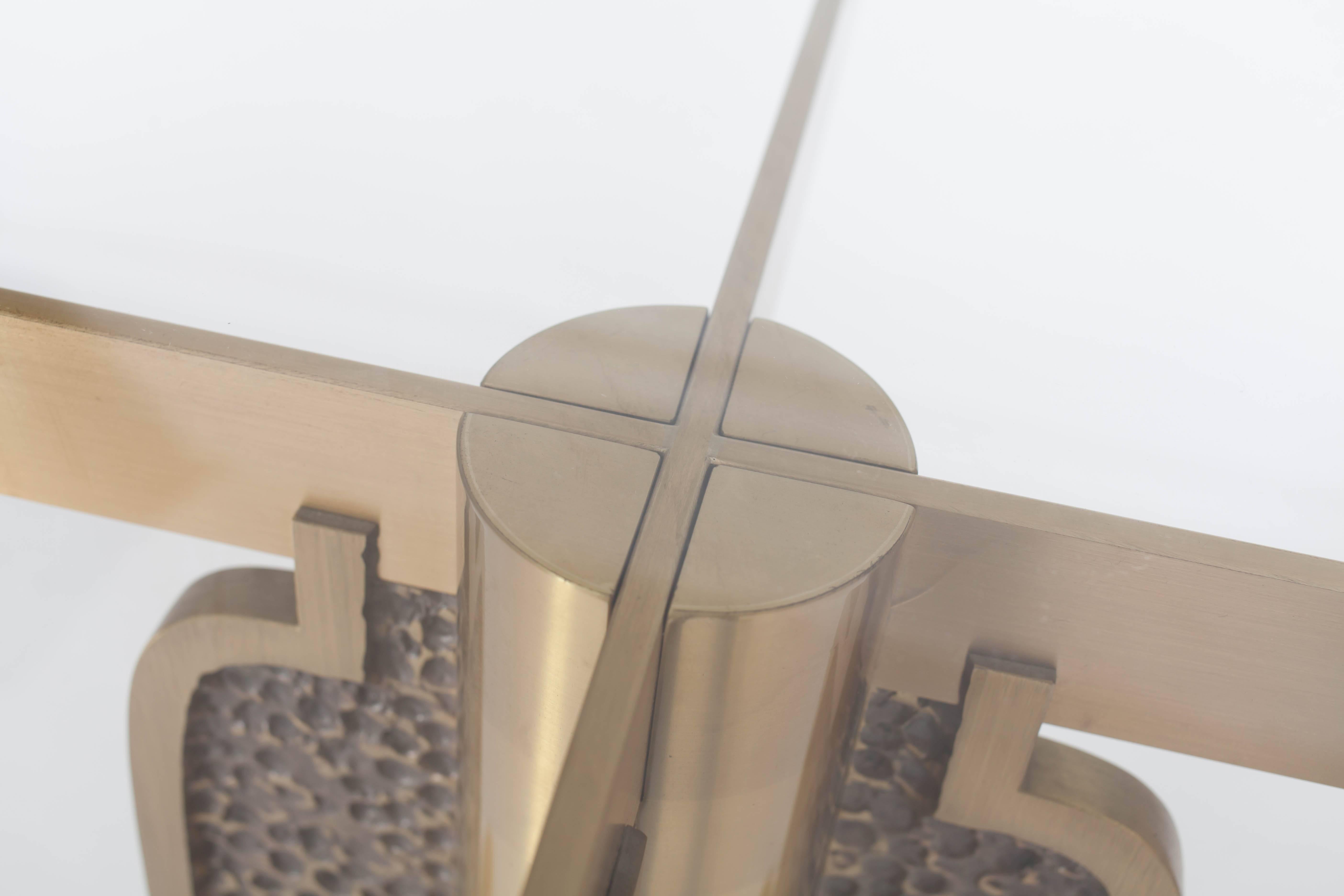 Brass Round Dining Table by Luciano Frigerio, Italy, 1970s 5
