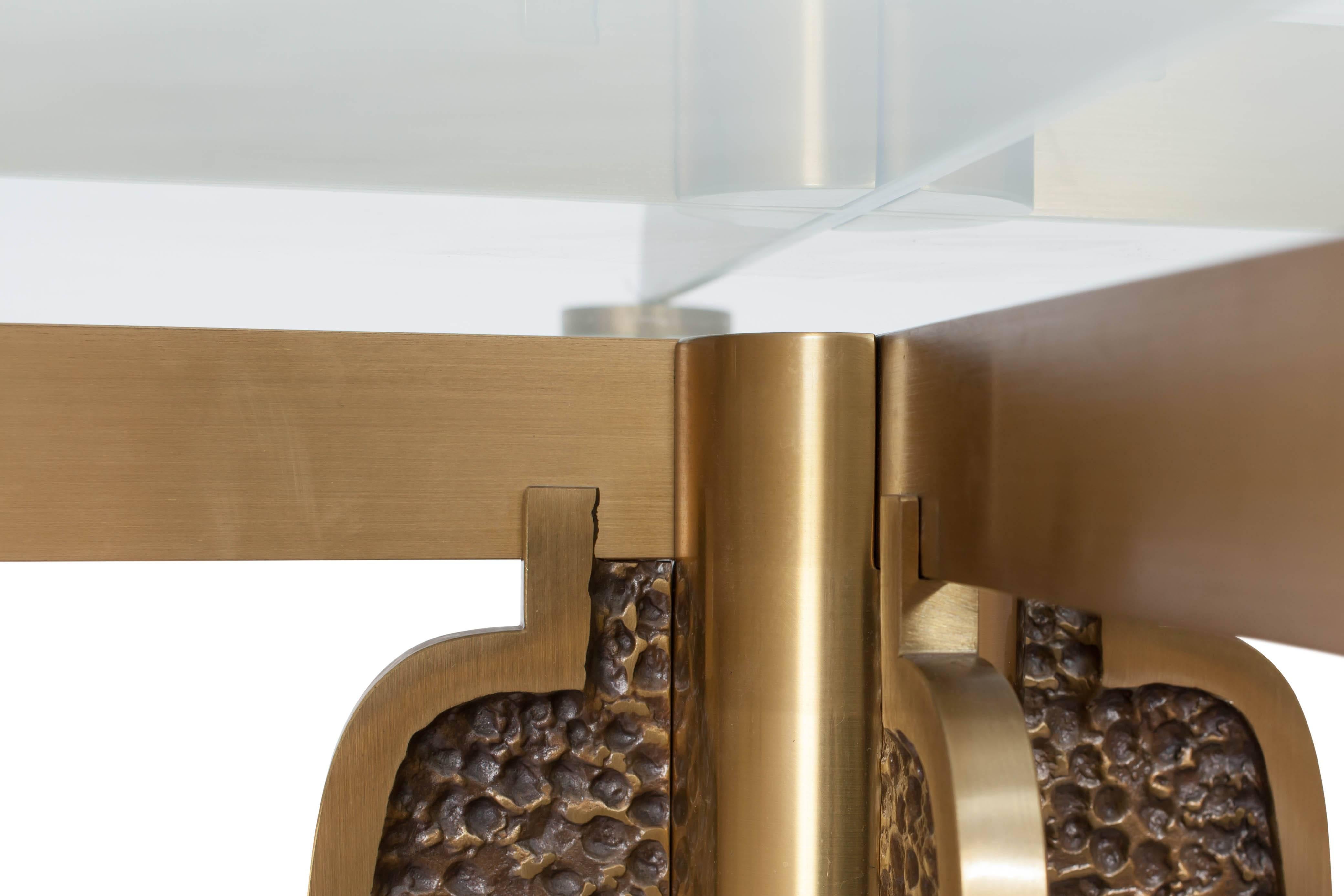 Brass Round Dining Table by Luciano Frigerio, Italy, 1970s 3