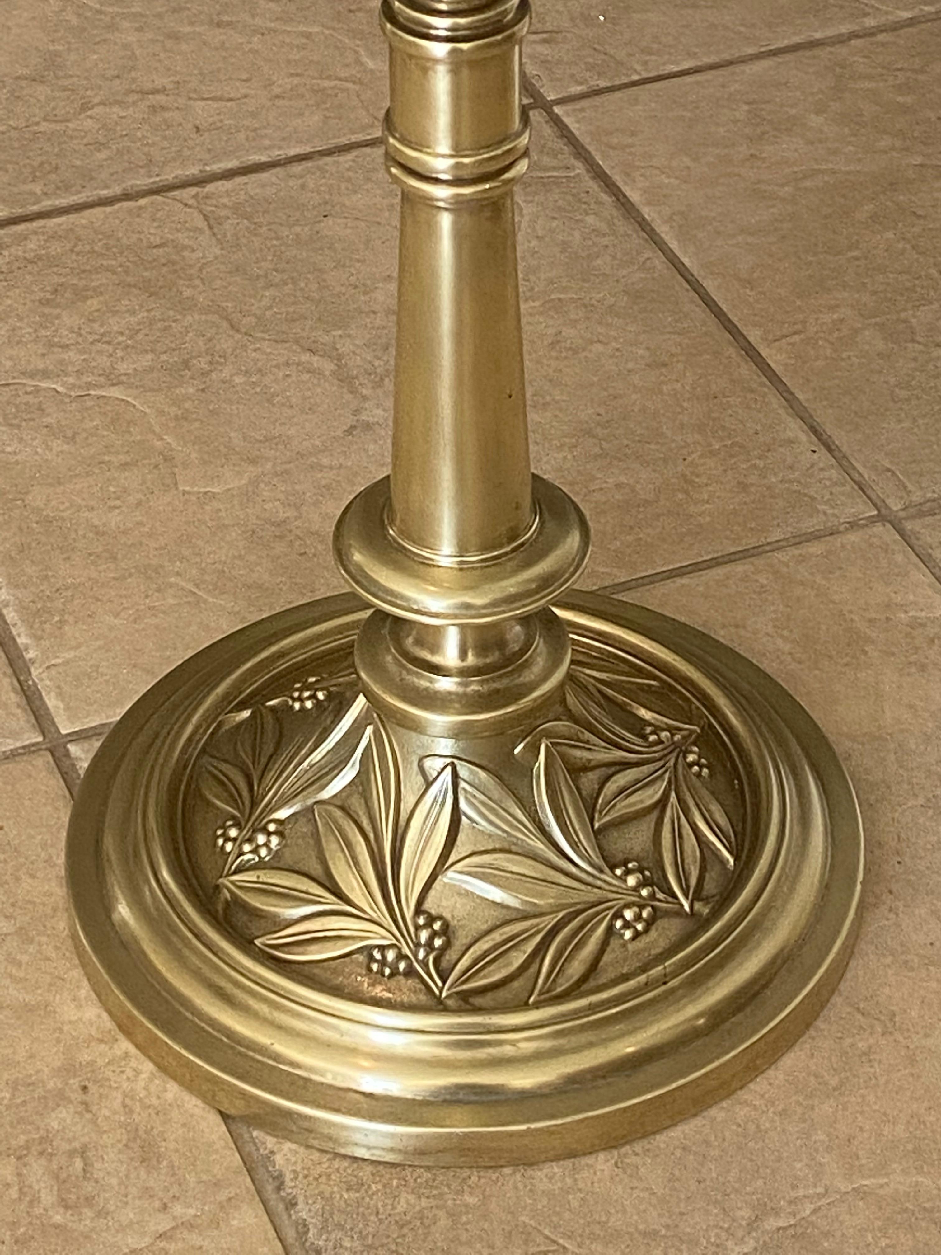 Brass Round Side End Table For Sale 3