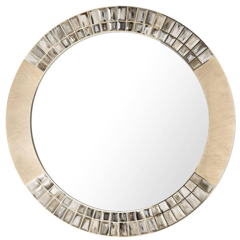 Custom Round Wall Mirror For Sale at 1stdibs