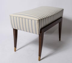 Brass Sabat Appointed Mahogany Bench
