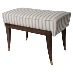 Brass Sabat Appointed Mahogany Bench