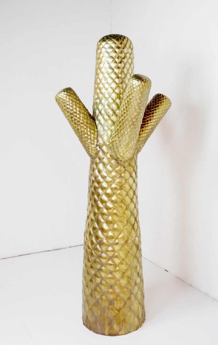 Brass Saguaro Cactus Coat Rack For Sale at 1stDibs